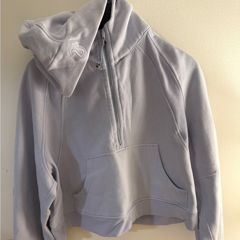 Oversized Scuba Cropped Half Zip